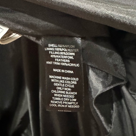 Express Belted Black Puffer Down Coat | Size M - Picture 8 of 9